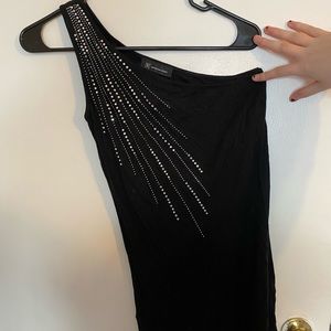 Off shoulder beaded evening top